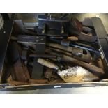 A box of vintage tools