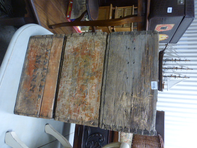 Three Vintage Wooden Watney Man Beer Crates