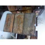 Three Vintage Wooden Watney Man Beer Crates