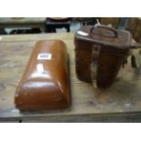 Nawells Patent Foot Warmer plus a Leather Cased Set of Dixey & Son Binoculars