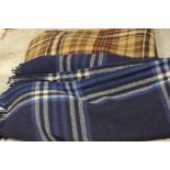 Two Tartan Woollen Blankets