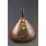 Antique Large Copper Funnel