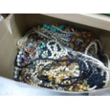 Box of costume jewellery