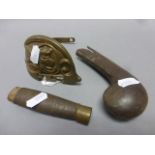 19th Century sword fittings including naval guard