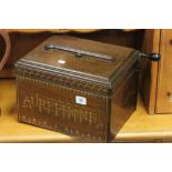 A late Victorian walnut cased aurephone