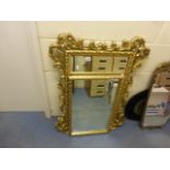 Two Gilt Framed Gilt Mirrors