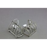 Silver Plate ' Heart ' Shaped Toast Rack plus another small Silver Plated Toast Rack