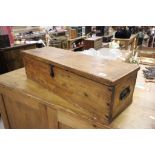 Antique pine tack box