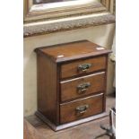 Early 20th century Mahogany Table Top Three Drawer Chest