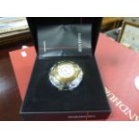 Boxed Swarovski Silver Crystal Athena Clock ref 9280NR102