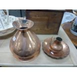 Copper 1 Gallon Jug plus Four Copper Plates and a Jug