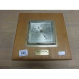 Square Oak Framed Guinness Barometer