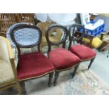 Set of Four Victorian Mahogany Balloon Back Dining Chairs