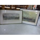 Framed & glazed print of Crystal Palace Exhibition 1851 plus another of SS Great Britain