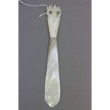 Late 19th / Early 20th century Mother of Pearl Paper Knife