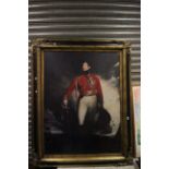 Large decorative print of a military gentleman