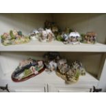 Collection of Lilliput Lane cottages (14 approx)