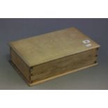 Antique Pine Box with dovetailed seams