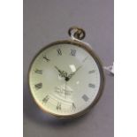 Large brass and glass desk ball clock