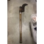 A vintage hatchet stamped Kelly Axe & Tool Works, Charlestown USA