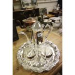 Silver plated coffee set