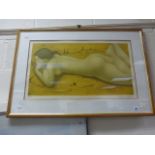 Alain Bonnefoit ltd edn print of recumbent nude 62/175