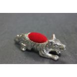 Silver fox pin cushion