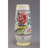 Poole Pottery Rocket Shaped Vase, Cockerel & Bird LE pattern