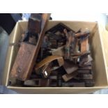 A collection of wooden planes, mostly stamped S Jenkins