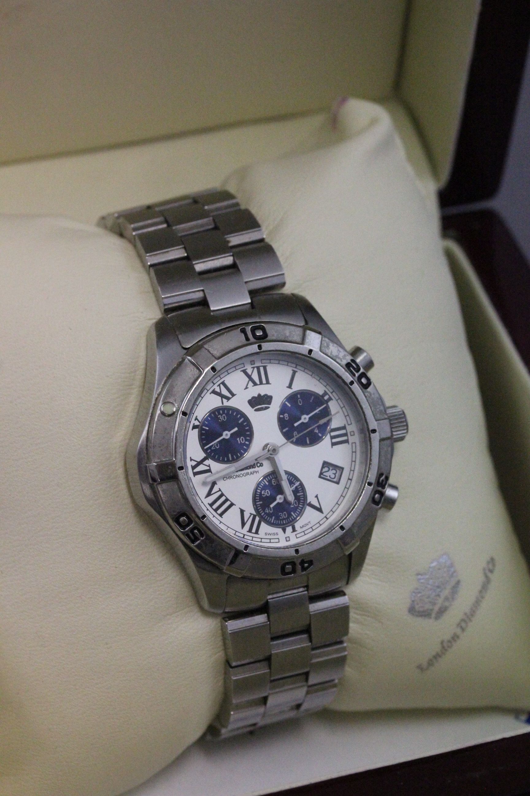 London Diamonds & Co boxed watch