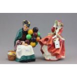 Two Royal Doulton figures 'Top of the Hill' and 'Balloon Lady'