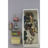 Tray of Old Lead Animals, People & Buildings including Britains & For Good Toys