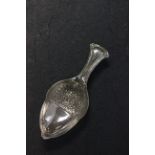 Silver 925 acorn shaped caddy spoon