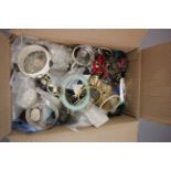 Large box of costume jewellery