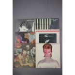 Vinyl - David Bowie - A good collection of 6 LPs Heroes, Stage, Let's Dance, Station to Station,