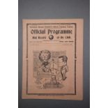 1938 Tottenham Hotspur v Millwall football programme played 10th December 1938 in good condition