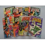 Comics - Collection of Ten Marvel ' The Silver Surfer ' Comics 12 Jan, 13 Feb, 14 Mar, 5 Apr, 16