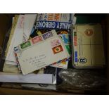 Box of Albums, some covers, Stamp accessories including New drying book