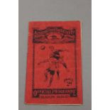 1930 Arsenal v Birmingham City FA Cup 4th Rnd football programme played 25th 1930 (very creased