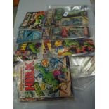 Comics - Collection of Marvel including Ten ' The Incredible Hulk and The Sub-Mariner ' issues 72,