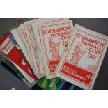 33 x 1958/59 Southampton home football programmes plus 21 x 1960's mainly Saints aways