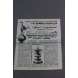 1952 Arsenal v Chelsea FA Cup semi final football programme played at Spurs White Hart Lane on