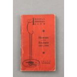 1937/38 Arsenal Football Club handbook with no writing, creasing to cover