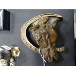 French nicely modelled bronze horse plaque in relief signed J.P Paris