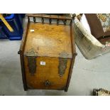 Victorian Oak Coal Box