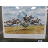 Thelwell - Framed and Glazed Limited Edition Signed Thelwell Print ' Also Ran ', signed in pencil