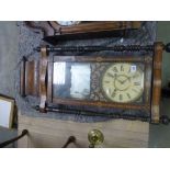 Victorian Inlaid Cased Wall Clock and a Lincoln Wall Clock