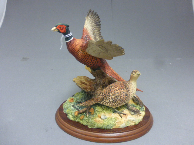 Boxed Border Fine Arts - Taking Flight model No. B0183 by David Walton on wood base with certificate