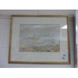 Framed & glazed Charles Cheston Durham watercolour