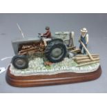 Boxed Border Fine Arts - Golden Memories model No. B0799 by Ray Ayres on wood base with certificate